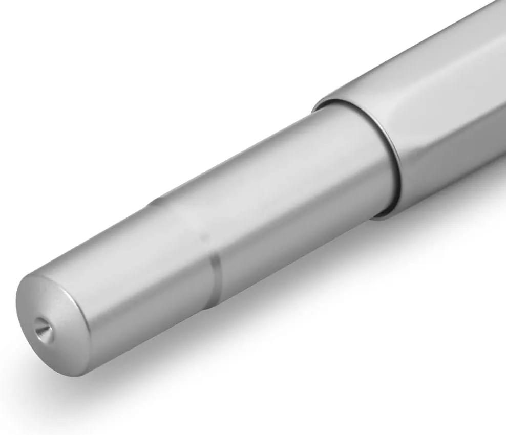 Kaweco AL SPORT Rollerball Silver I Gel/Ballpoint Pen Including 0.7 mm Rollerball Pen Refill in Classic Design with Ceramic Ball I Premium Aluminium Gel Roller 13 cm