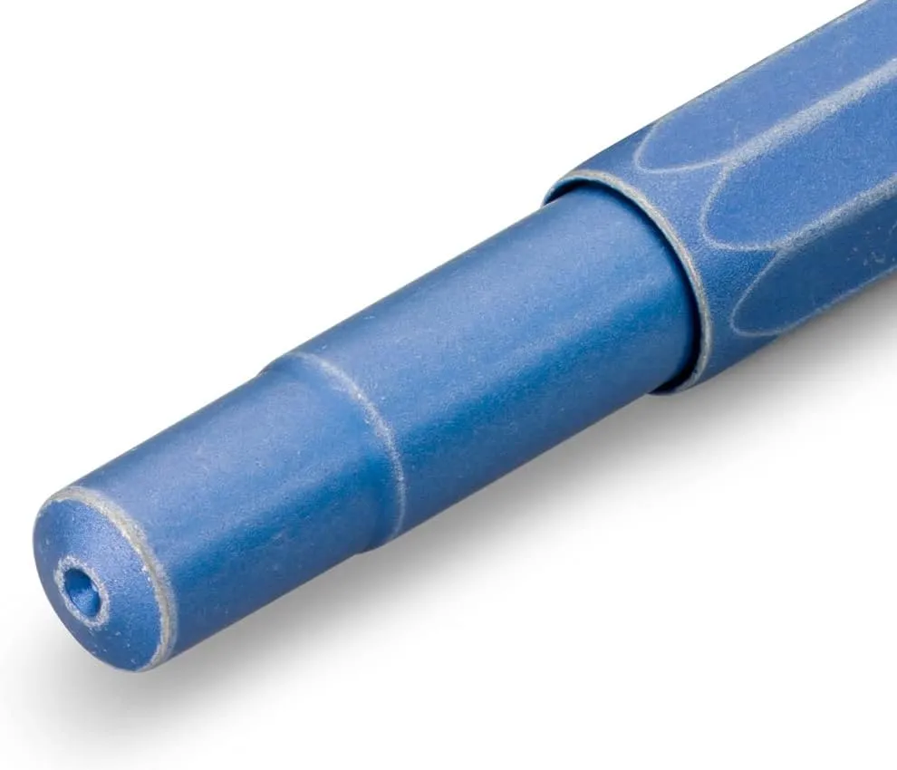 Kaweco AL SPORT Rollerball Stonewashed Blue I Gel/Ballpoint Pen Including 0.7 mm Rollerball Pen Refill in Classic Design with Ceramic Ball I Premium Aluminium Gel Roller 13 cm