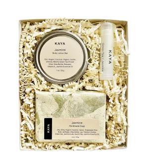 Kaya Jasmine Mini Gift Set, Handmade Bath & Body Gift for Mom