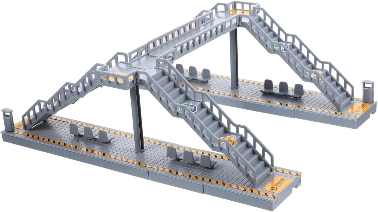 KESYOO 2 Sets Accessories Decor Footbridge Model Sand Material Building Bridge Train Tunnels Bridges Model Bridge Miniature Bridges Model Kits Miniature Bridge Plastic