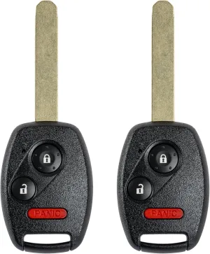 Key Fob Replacement for 2005 2006 2007 2008 Honda Pilot Car Keyless Entry Remote Control, CWTWB1U545, 3 Buttons, 2Pcs