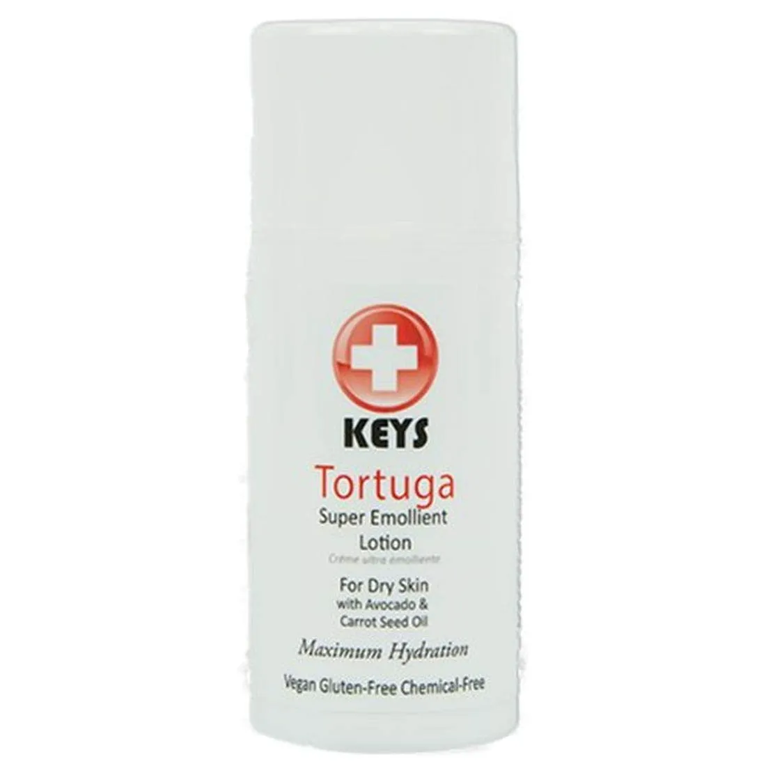 Keys Tortuga Vegan, All Natural, Gluten Free, Chemical Free Super Emollient Therapeutic Maximum Hydration Face, Hand, Body Lotion, Fast Relief for Dry Skin with Concentrated Shea Butter, 3.4 ounces