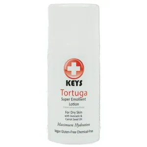 Keys Tortuga Vegan, All Natural, Gluten Free, Chemical Free Super Emollient Therapeutic Maximum Hydration Face, Hand, Body Lotion, Fast Relief for Dry Skin with Concentrated Shea Butter, 3.4 ounces