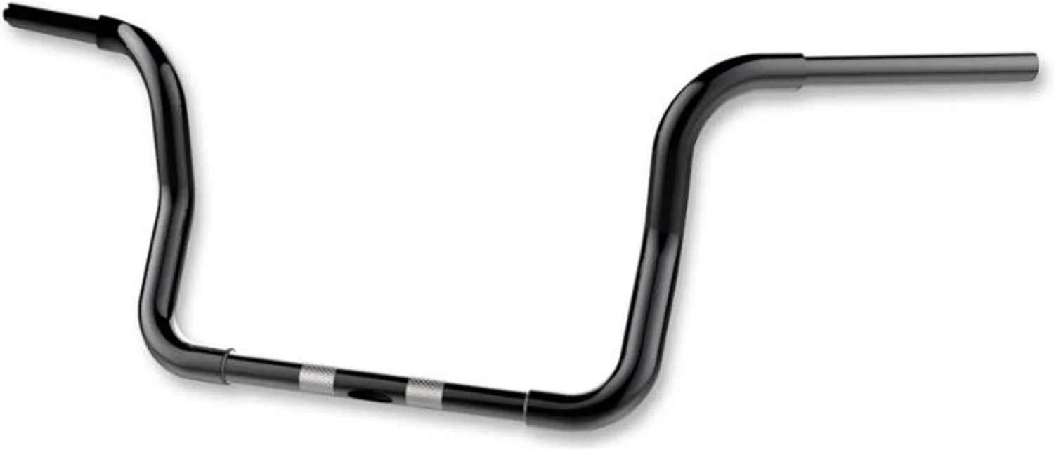 Khrome Werks 300872 1 1/4in. Bagger Bobber Ape Hanger Handlebar - 14in. Rise - Black , Color: Black, Handle Bar Size: 1 1/4in.