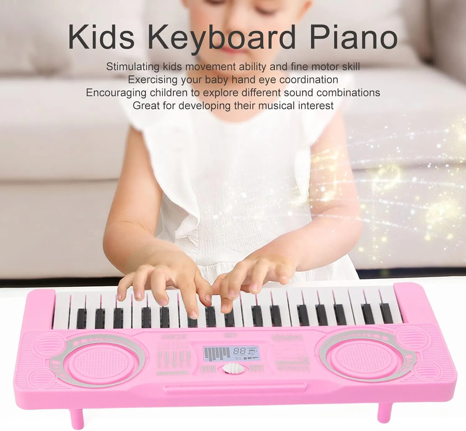 Kid Keyboard Piano, 37 Keys Mini Piano Toy Keyboard for Kids, Portable Electronic Piano Educational Musical Instrument Toys, Birthday Gifts for Beginner Children Toddler