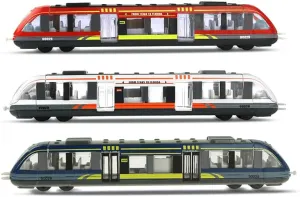 Kid's Mini High-Speed Train Toy(3PCS),Alloy and ABS Bullet Train Railway High-Speed Train Gift Box Toy Realistic Train Vehicle Value Play