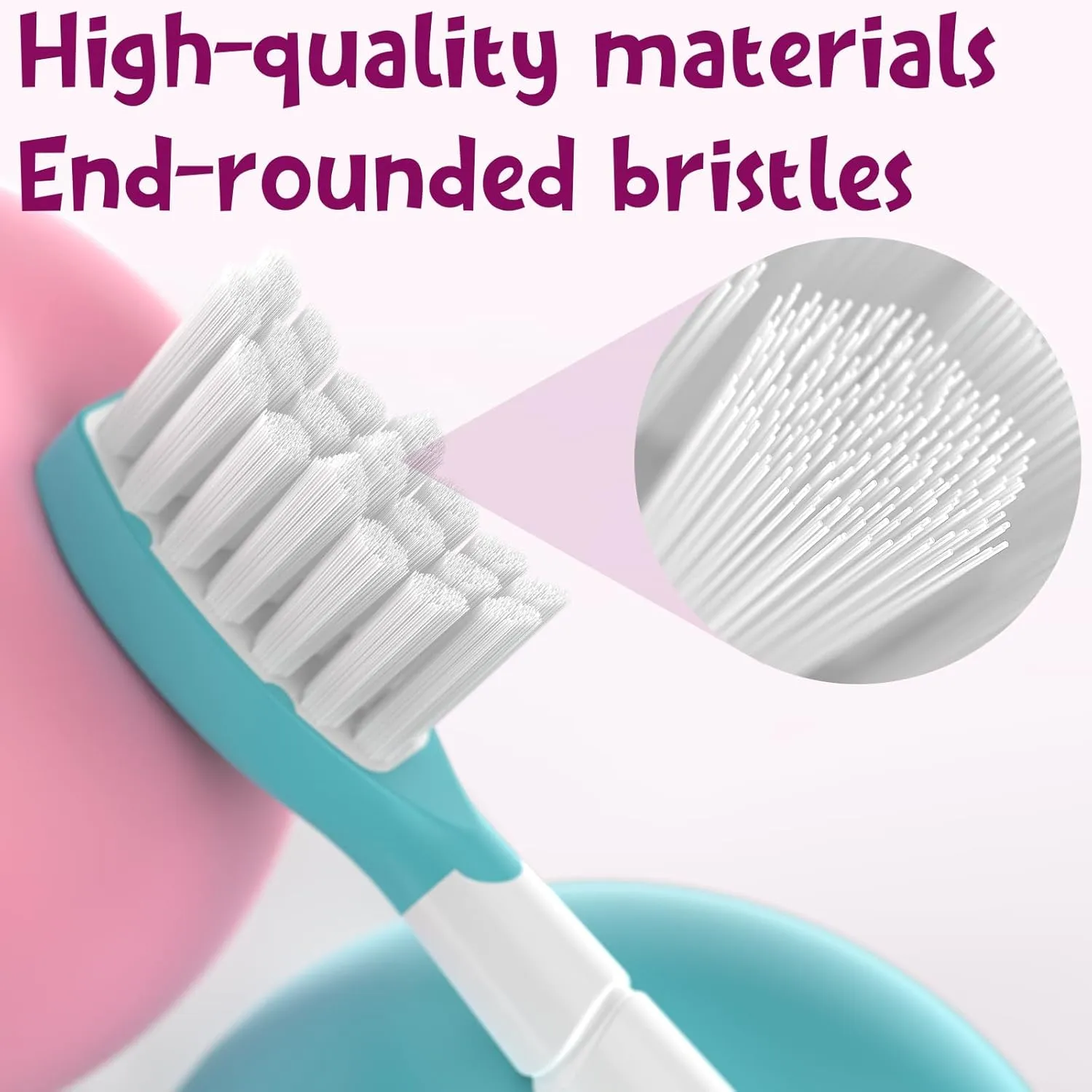 Kids Replacement Toothbrush Head for Sonicare: Ofashu Children Sonic Electric Toothbrush Brush Head for Philips 6321 6340 6032/94 6042, 8 Packs for Boys Girls 7 , Pink & Green