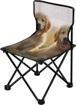 Kigai Folding Camping Chair Heavy Duty Chair Ultralight Compact Portable Beach Chair for Outdoor Camp, Hiking, Travel, Beach, Sporting Event and Picnic, Cute Dog