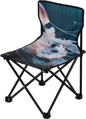 Kigai Folding Camping Chair Heavy Duty Chair Ultralight Compact Portable Beach Chair for Outdoor Camp, Hiking, Travel, Beach, Sporting Event and Picnic, Jellyfish