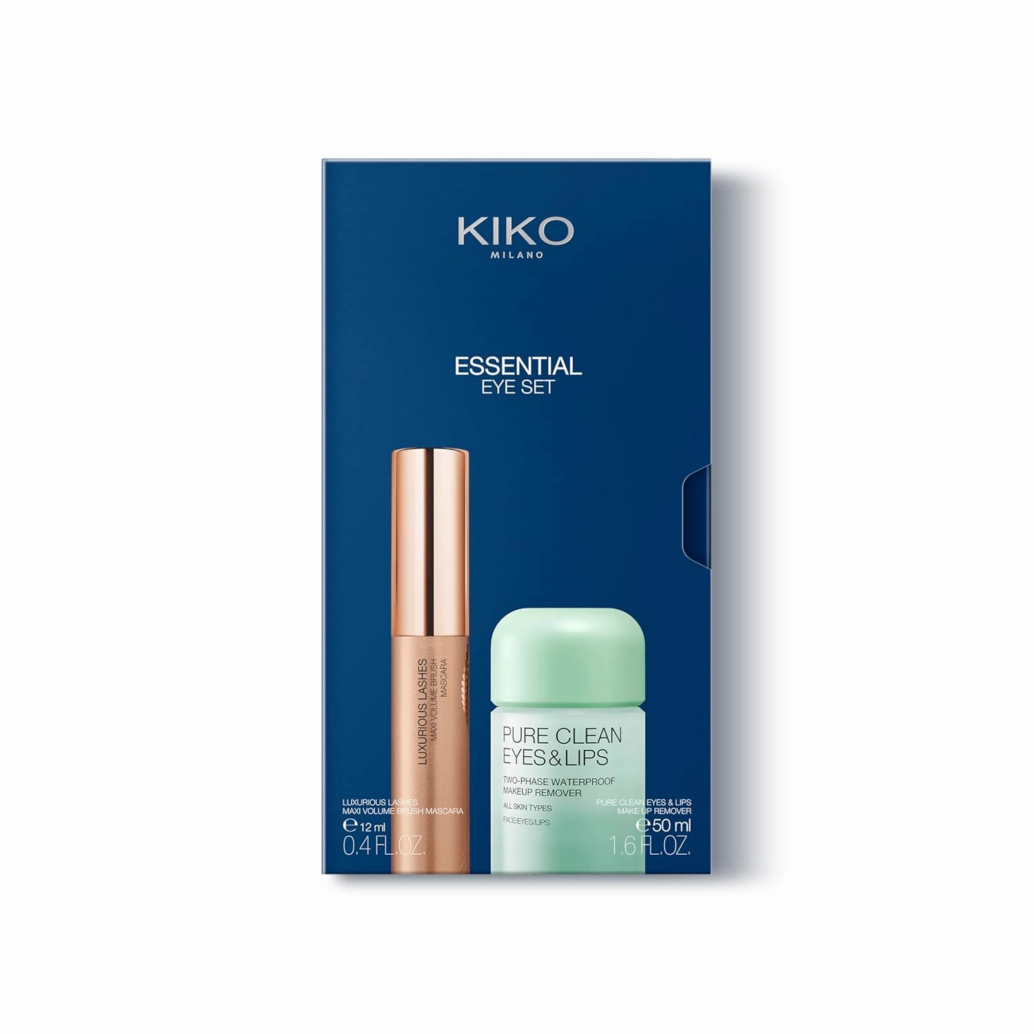 KIKO Milano Essential Eye Set | Make-Up Set: 1 Mascara And 1 Mini Make-Up Remover