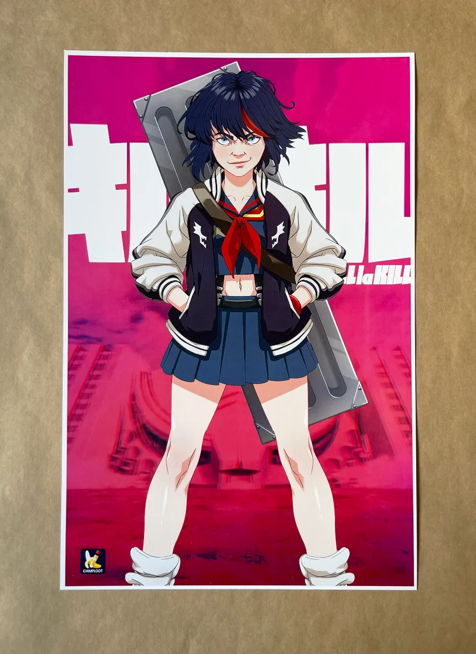Kill la Kill: Ryuko Matoi (11"x17")   Bonus Sketch