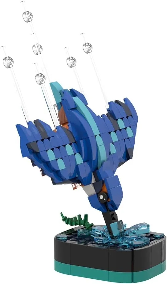 Kingfisher Diving Building Bricks Kits, Bird Building Blocks Set, Educational Creative Model Building for Adult Teens (255PCS) ﻿