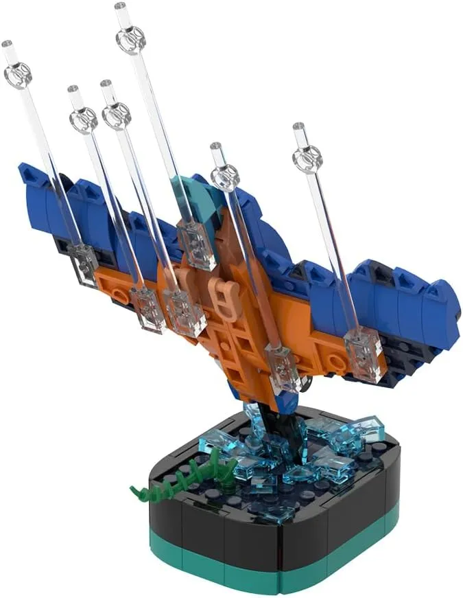 Kingfisher Diving Building Bricks Kits, Bird Building Blocks Set, Educational Creative Model Building for Adult Teens (255PCS) ﻿