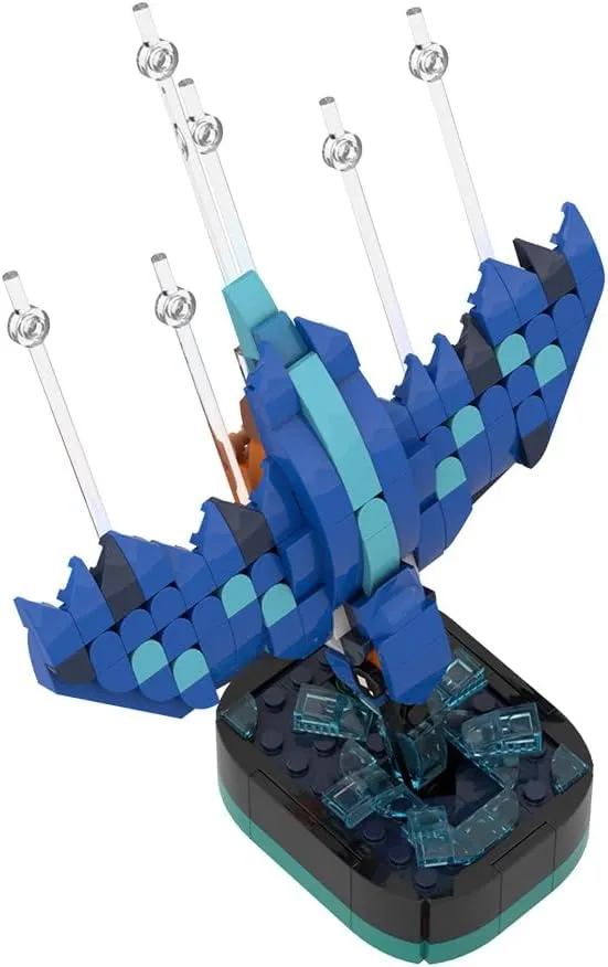 Kingfisher Diving Building Bricks Kits, Bird Building Blocks Set, Educational Creative Model Building for Adult Teens (255PCS) ﻿
