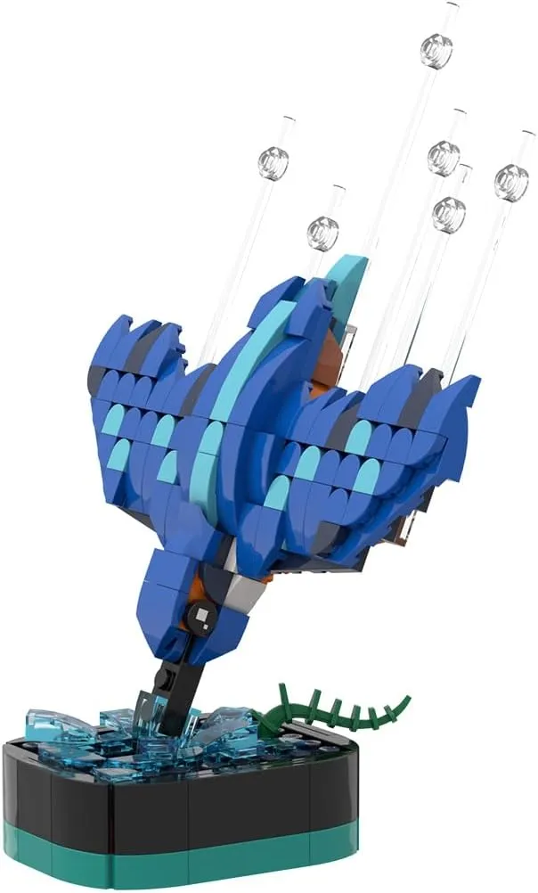 Kingfisher Diving Building Bricks Kits, Bird Building Blocks Set, Educational Creative Model Building for Adult Teens (255PCS) ﻿