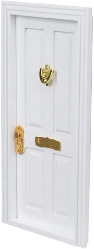 Kisangel 2 Pcs Elegant Mini Fairy Door Wooden Door Model Perfect for Dollhouse Decorations