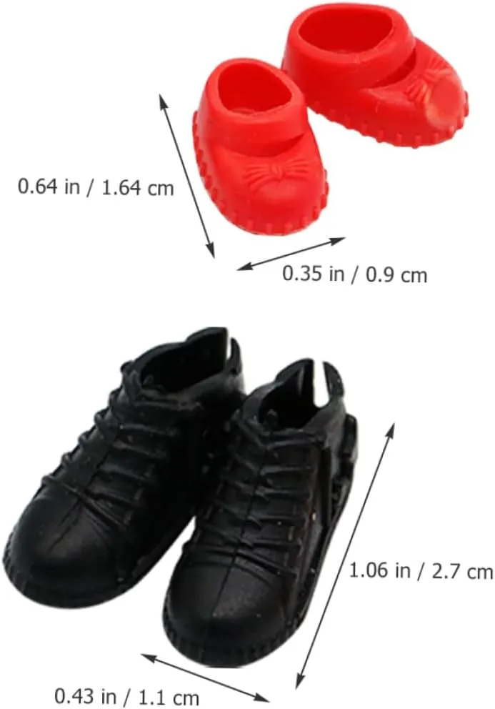 Kisangel 5sets 10 Pairs Miniature Shoes of Chic Doll House Shoes for Decorative Scene Adornments Present for Miniature Craft Enthusiasts 10pairs*5