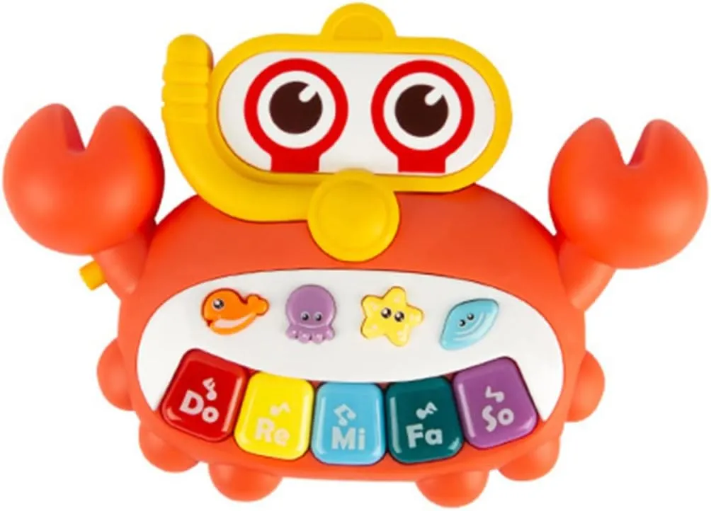 Kisangel Musical Piano Cartoon Design Educational Instrument for Early Learning Portable Plaything for Development Safe
