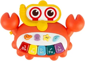 Kisangel Musical Piano Cartoon Design Educational Instrument for Early Learning Portable Plaything for Development Safe
