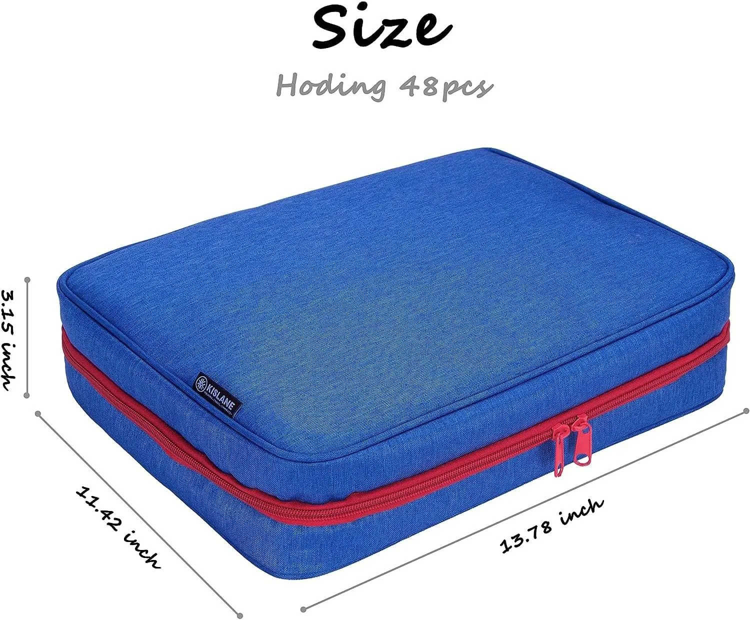 KISLANE Carrying Case for 48 Cars, Kids Cars Storage Case (Bag Only, Blue)