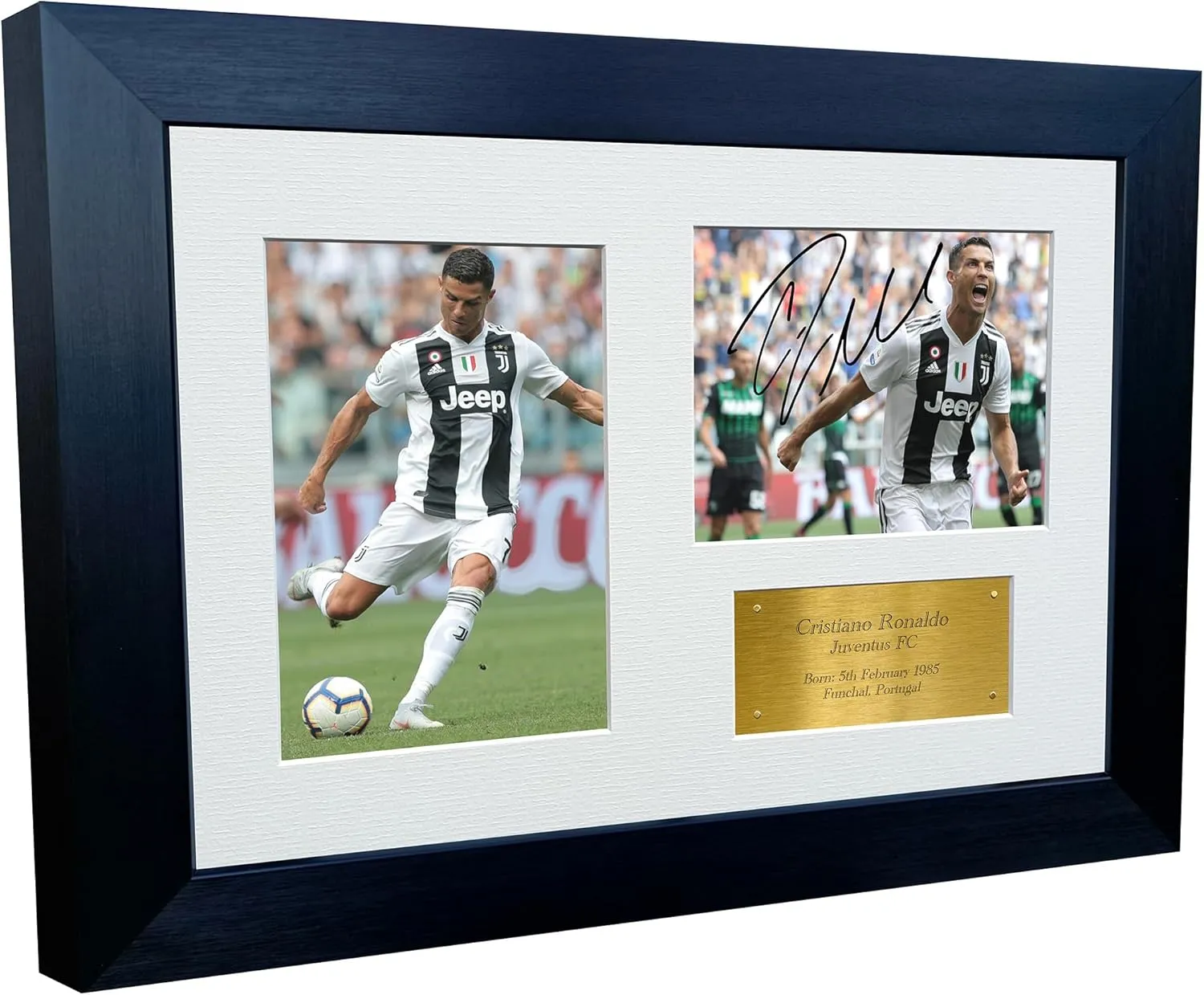 Kitbags & Lockers 12x8 Cristiano Ronaldo Juventus FC Signed Autographed Photo Photograph Picture Frame Soccer A4 Gift