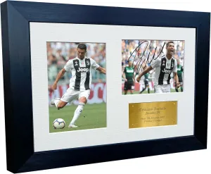 Kitbags & Lockers 12x8 Cristiano Ronaldo Juventus FC Signed Autographed Photo Photograph Picture Frame Soccer A4 Gift