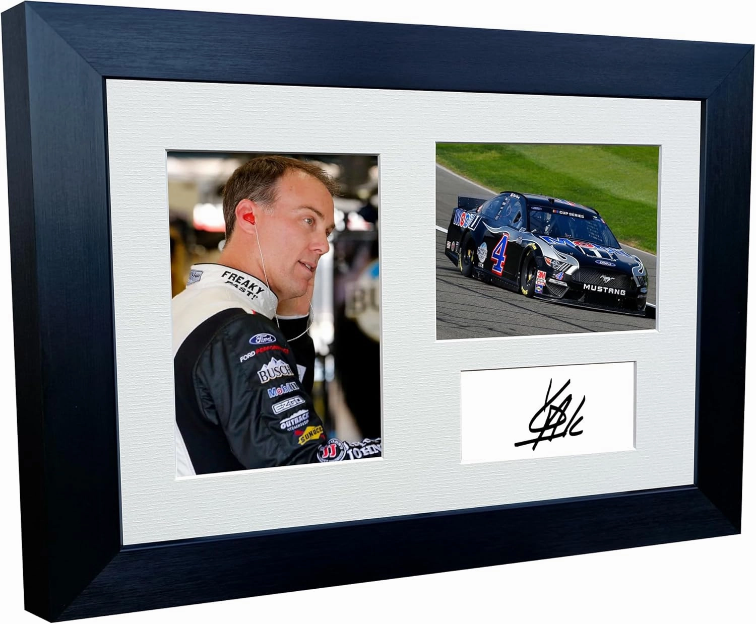 Kitbags & Lockers 12x8 A4 Kevin Harvick NASCAR No. 4 Stewart-Haas Racing Ford Signed Autographed Photo Photograph Picture Frame Poster Gift