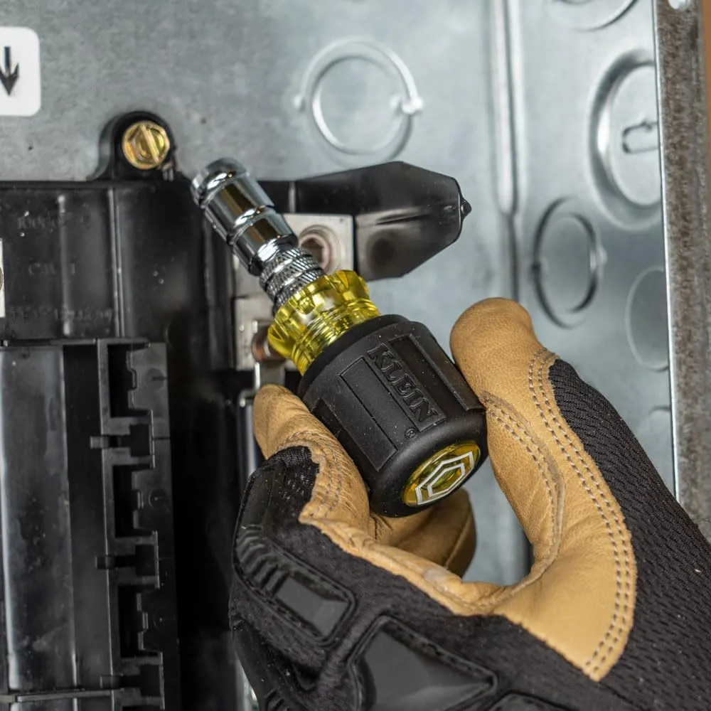 Klein Tools 80065 Schrader Driver Kit with Multi-Bit 11-in-1 Screwdriver / Nut Driver and 2-in-1 Nutdriver, Hex Head Slide Drive, 2-Piece