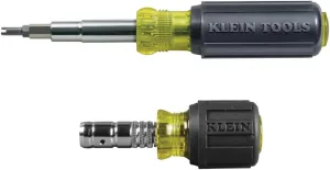 Klein Tools 80065 Schrader Driver Kit with Multi-Bit 11-in-1 Screwdriver / Nut Driver and 2-in-1 Nutdriver, Hex Head Slide Drive, 2-Piece