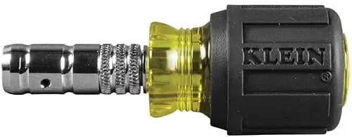 Klein Tools 80065 Schrader Driver Kit with Multi-Bit 11-in-1 Screwdriver / Nut Driver and 2-in-1 Nutdriver, Hex Head Slide Drive, 2-Piece