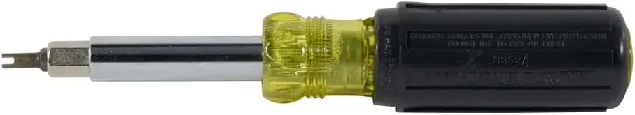 Klein Tools 80065 Schrader Driver Kit with Multi-Bit 11-in-1 Screwdriver / Nut Driver and 2-in-1 Nutdriver, Hex Head Slide Drive, 2-Piece