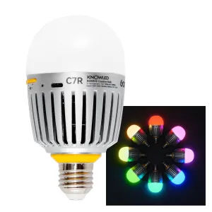 KNOWLED C7R E27 RGBWW Creative Bulb for Practical Set Lighting