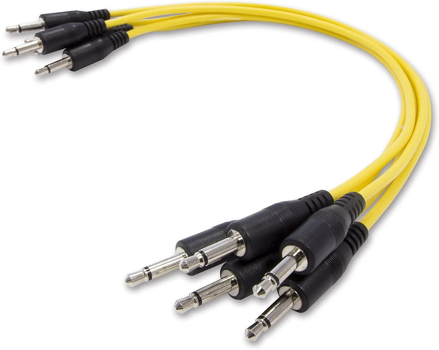 KORG MS-CABLE-YL Patch Cable Set, Pack of 5, Yellow