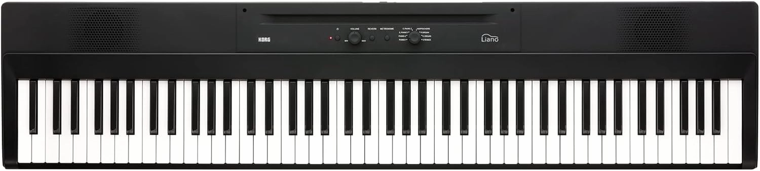 Korg Liano Portable 88-key Digital Piano w/ Semi-Weighted Keys, Bass Reflex Speakers and includes a Sustain Pedal & Power Adapter - Black