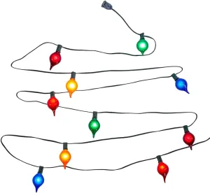 Kurt S. Adler UL 10-Light G45 Multicolor Teardrop Light Set