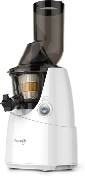 Kuvings Whole Slow Juicer White B6000W with Sortbet Maker, Cleaning Tool Set, Smart Cap and Recipe Book 9" X 8.2" X 17.6"