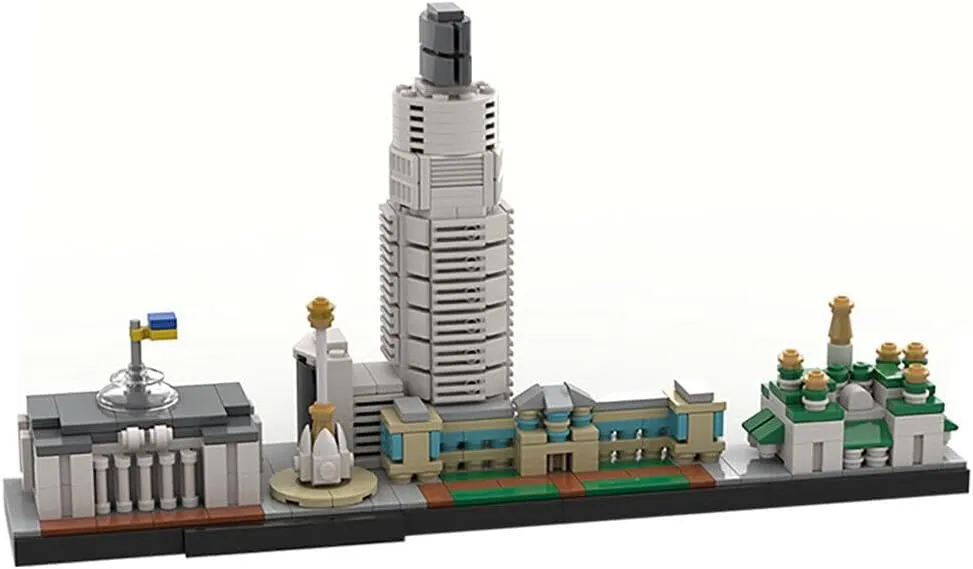 Kyiv (Kiev) Skyline Architecture Model 569 Pieces Building Toys Set MOC Build for Age 18 