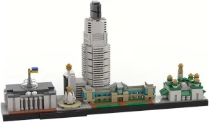 Kyiv (Kiev) Skyline Architecture Model 569 Pieces Building Toys Set MOC Build for Age 18 