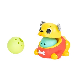 Lamaze Crawl & Chase Pug Ball Popper Toy - Includes Pug Ball Popper and 2 Baby Ball Toys - Baby Easter Basket Stuffers - Baby Crawling Toys Ages 18 Months and Up