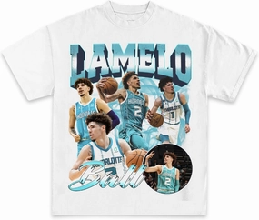LaMelo Ball Custom Graphic T-Shirt Collection | Premium Quality Heavyweight Basketball Shirt for Adults & Kids