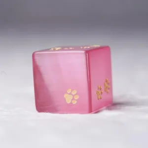LANGWEI D6,Role Playing Dice Set, Pretty Pink Opal Polyhedral Dice, DND Dice Set for TRPG Table Games DND Dungeons and Dragons Games,Creative Gifts