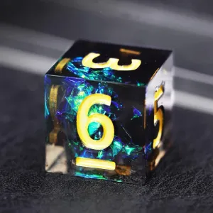 LANGWEI D&D Dice Set Pretty Acrylic Ice Crystal DND Polyhedral Dice, Role Playing Dice for TRPG Table Games Dungeons and Dragons, Creative Gifts