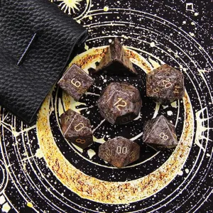 LANGWEI DND Dice Set Pretty Snow Gems D&D Polyhedral Dice, Role Playing Dice for TRPG Table Games Dungeons and Dragons, Creative Gifts