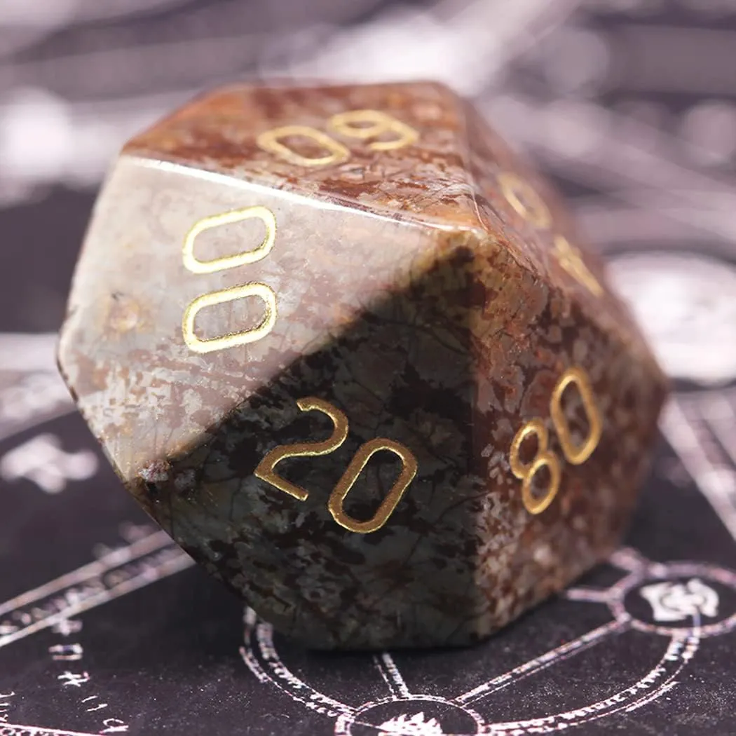 LANGWEI DND Dice Set Pretty Snow Gems D&D Polyhedral Dice, Role Playing Dice for TRPG Table Games Dungeons and Dragons, Creative Gifts