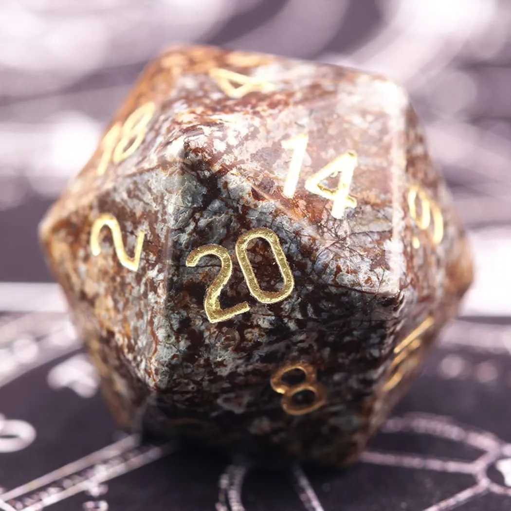 LANGWEI DND Dice Set Pretty Snow Gems D&D Polyhedral Dice, Role Playing Dice for TRPG Table Games Dungeons and Dragons, Creative Gifts