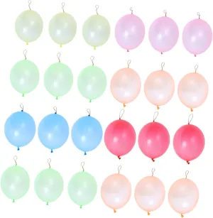 Latex Bounce Ball Balloon Toy Set 50pcs Assorted Colors Punch Balloons for Boys and Girls Birthday Party Random Color
