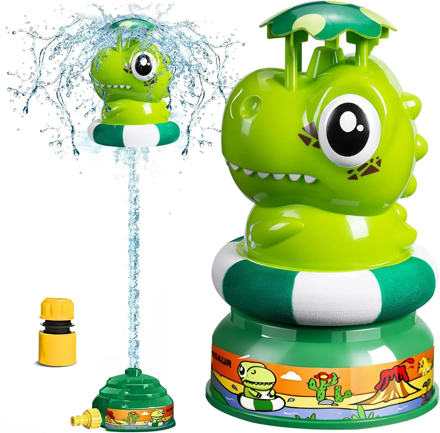 Launch Water Rocket Kids Water Toys for The Backyard Sprinkler Toy Outdoor Kids' Toys Summer Rocket Garden Sprinkler for 3 4 5 6 7 8 Year Old (Crocodile)