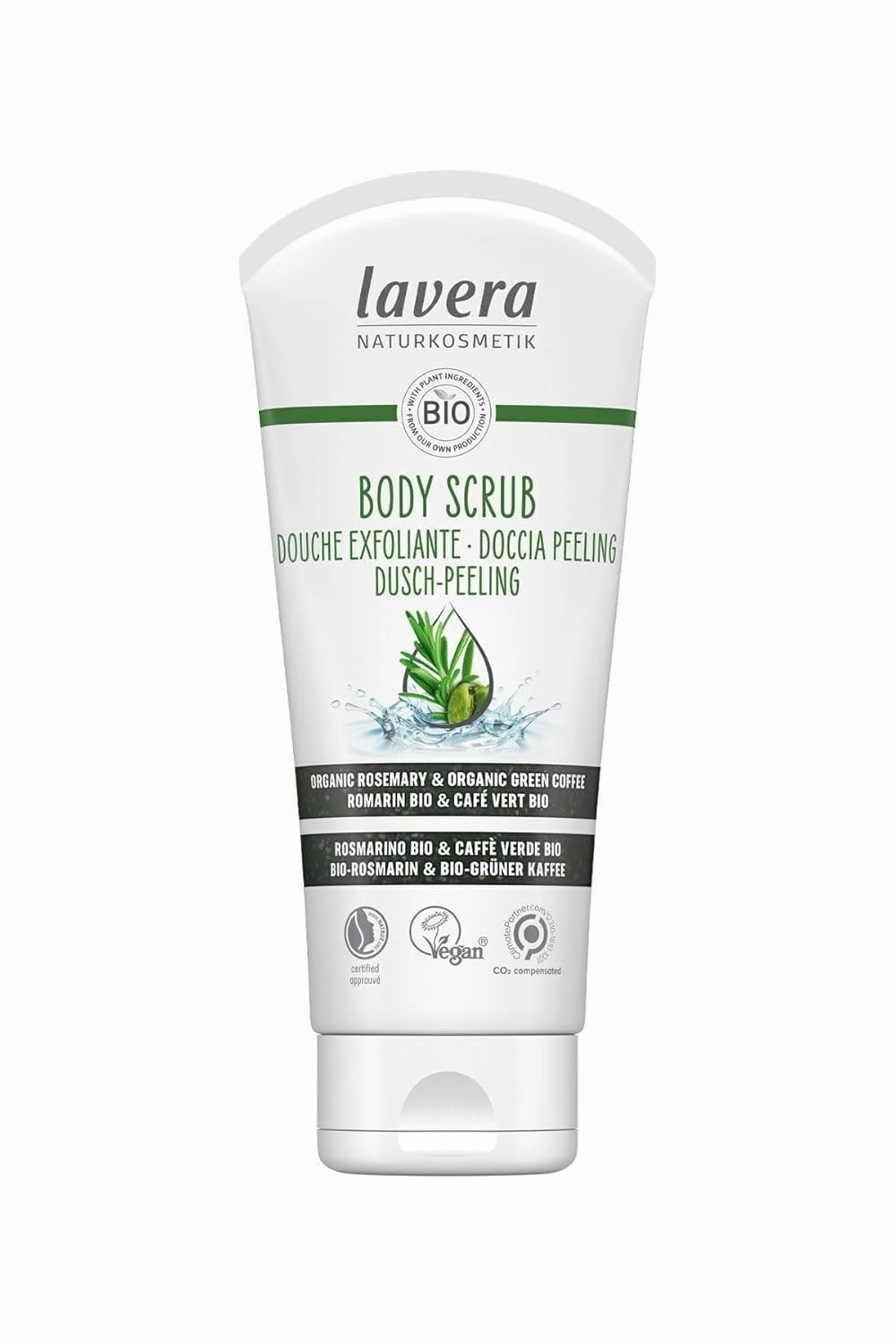 Lavera Smooth Skin Body Scrub Rosemary and Cotton 200ml