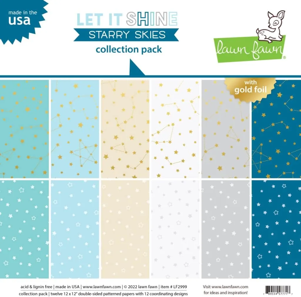 Lawn Fawn LF2999 Let It Shine Starry Skies Collection Pack Collection Pack