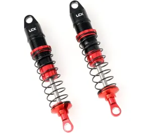 LCX Racing RC Car CNC Machined Aluminum Rear Threaded Shock Set for LOSI 1/16 Mini-B Buggy 1/18 Mini-T Stadium Truck, Upgrades Parts Accessories (Rear)